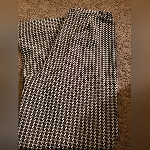 Vintage Montogomery Wards Brown Print Pants Size 14